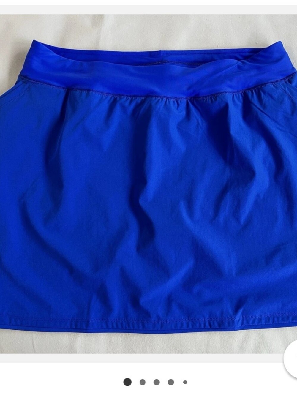 Lands' End Bright Blue Tummy Control Mini Swim Skirt - Picture 1 of 5